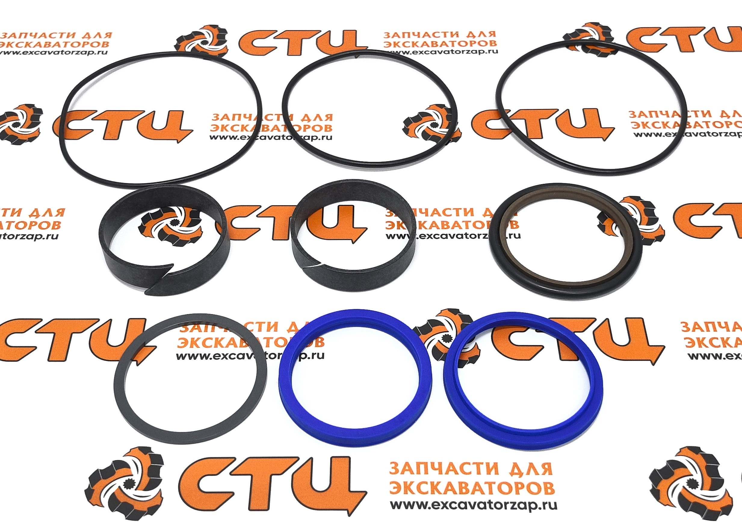 Ремкомплект S4891242, S48/91242 гидроцилиндра рукояти (на шток) экскаватора погрузчика Hidromek 102B, 102S
