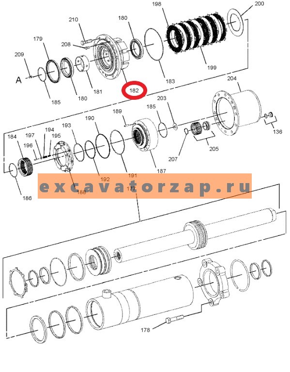 Ступица 4472.348.074, 4472348074, 4472-348-074 моста экскаватора Hyundai