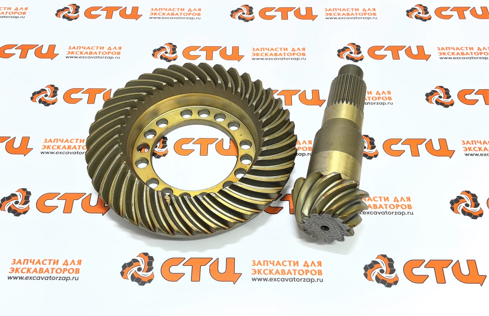 Главная пара 4472.348.092, 4472348092, 4472-348-092 + 4472.348.104, 4472348104, 4472-348-104 (АНАЛОГ) переднего, заднего мостов экскаватора HYUNDAI R170W7, R170W7A, R170W9S, R180W9S