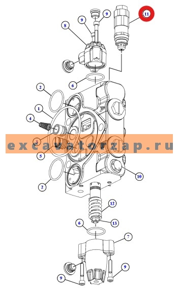 Запчасти для CAT 428/432/434/444
