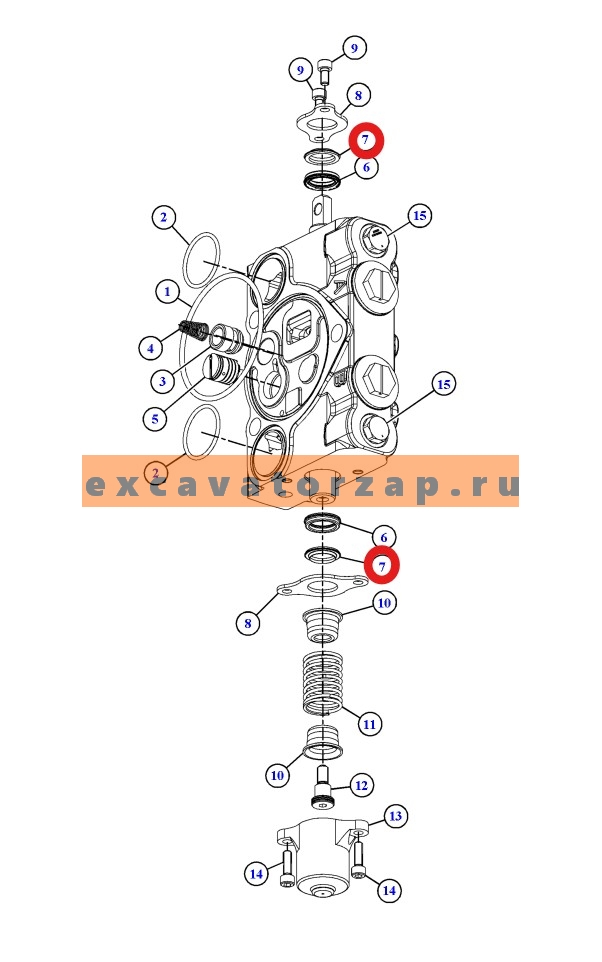 Запчасти для CAT 428/432/434/444