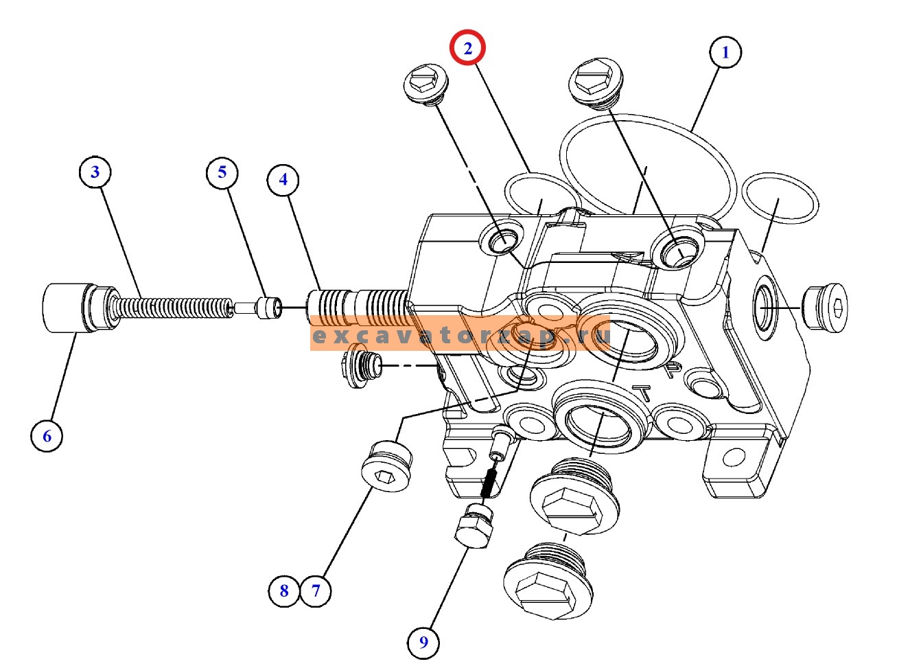 Запчасти для CAT 428/432/434/444