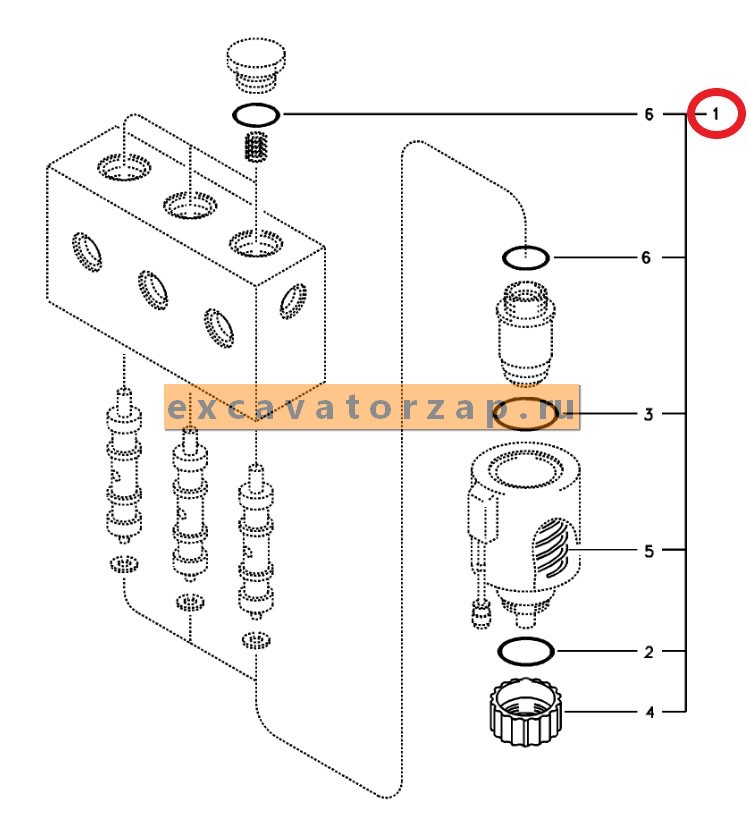 Катушка VOE14527267 (блок управления КПП) экскаватора Volvo