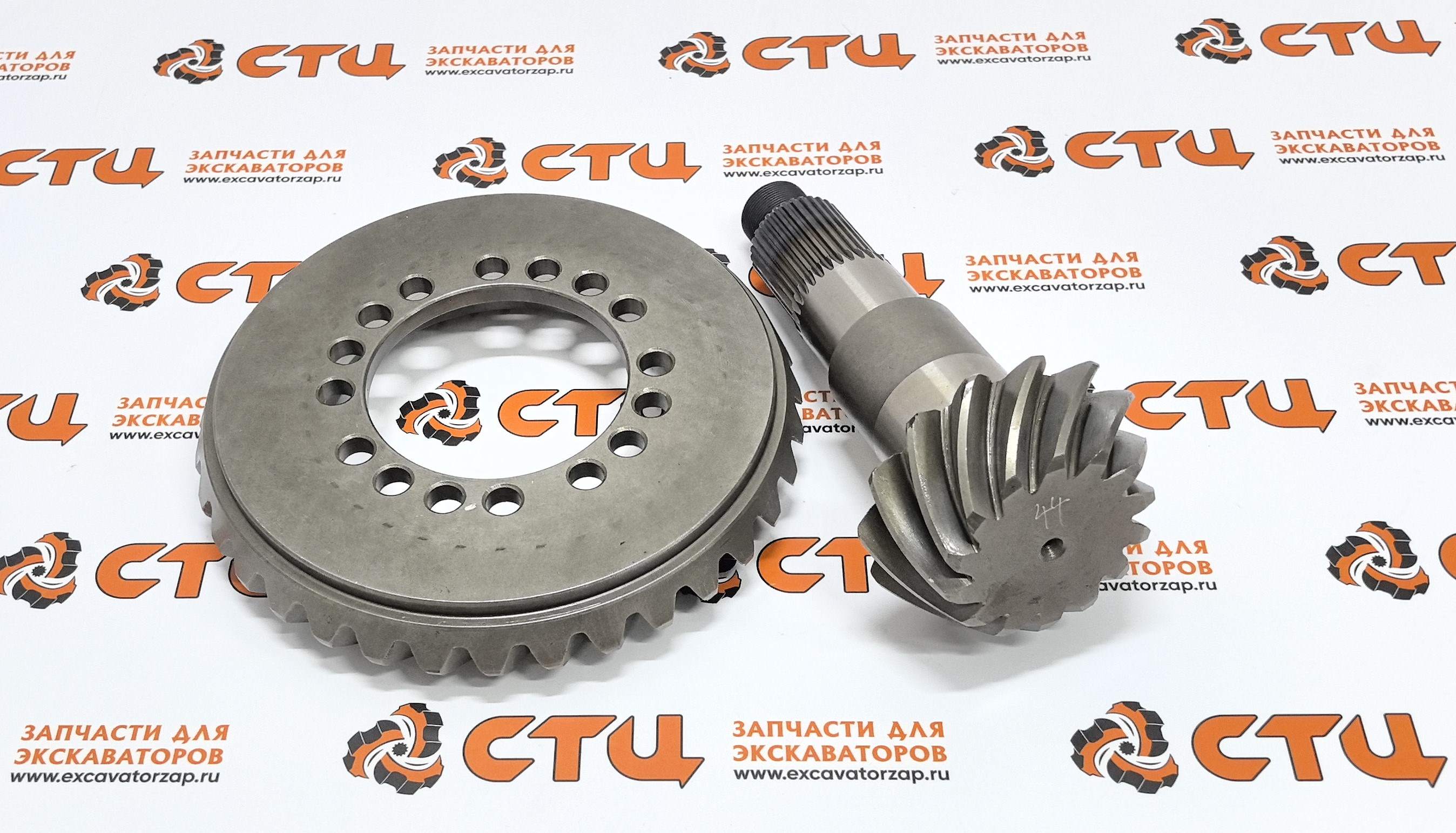 Главная пара ZGAQ-03995 + ZGAQ-03996 (АНАЛОГ) переднего, заднего мостов экскаватора HYUNDAI R140W9, R140W9S, R170W9