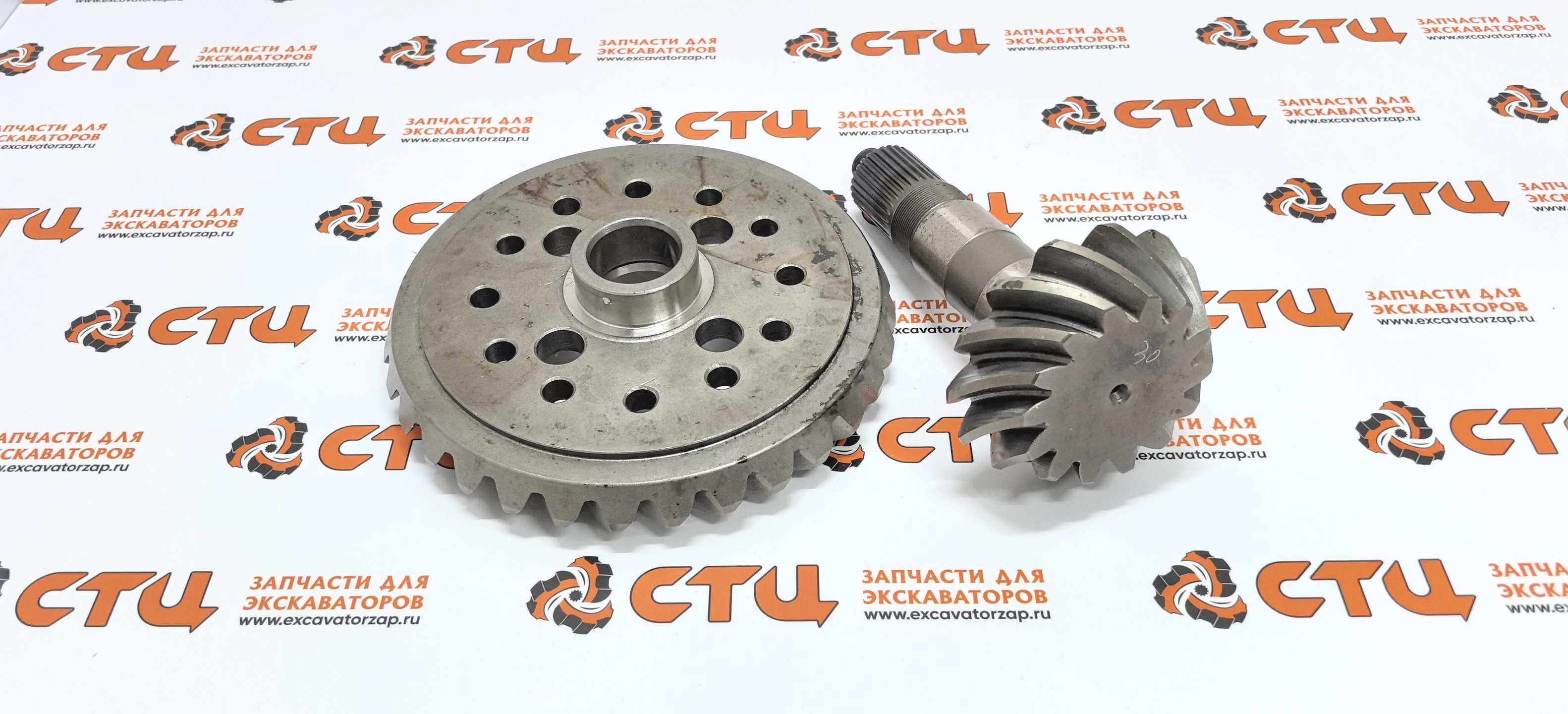 Главная пара ZTAM-00619 (АНАЛОГ) переднего, заднего мостов экскаватора HYUNDAI R140W7, R140W7A, R140W9